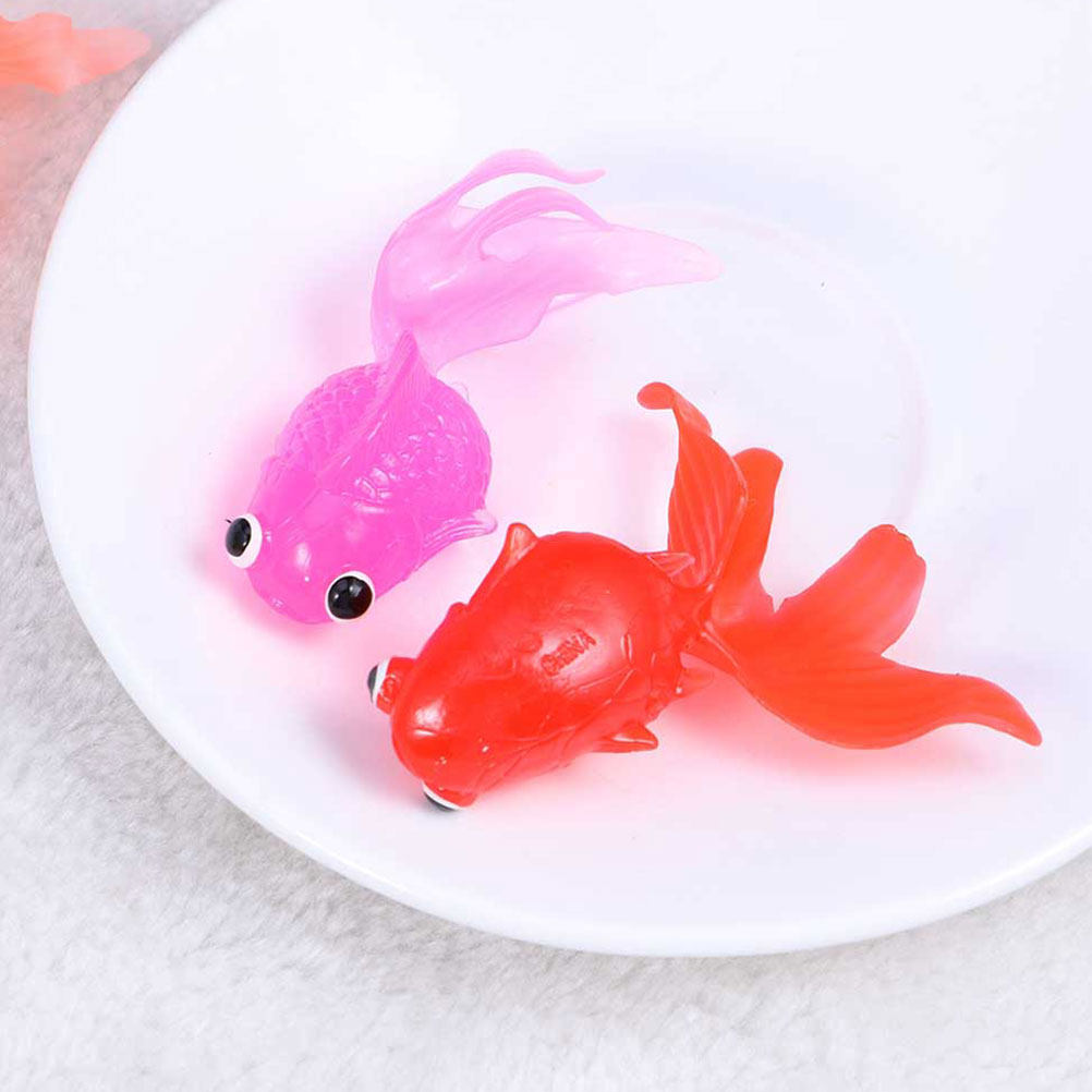 Aquarium Fish Goldfish - 30Pcs Artificial Goldfish Simulation Premium Tpr