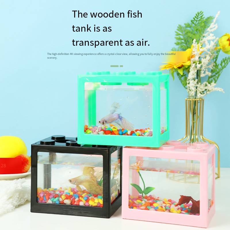 Novelty Block‑Shaped Mini Aqua - Aquarium Fish Goldfish review and price