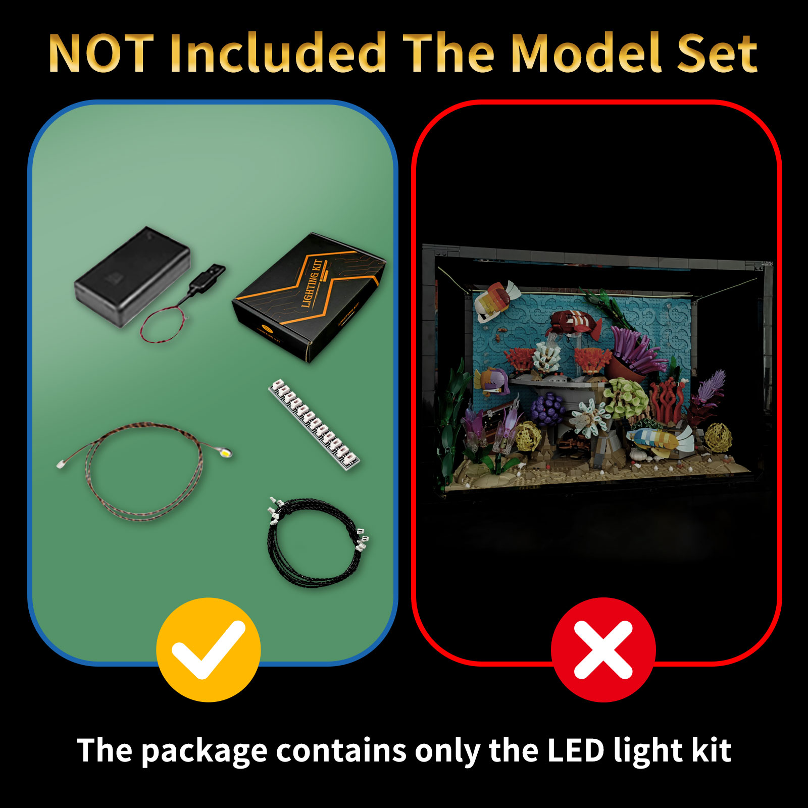 LYBMTWF LED Lighting Kit Compa - Aquarium Fish Light review and price