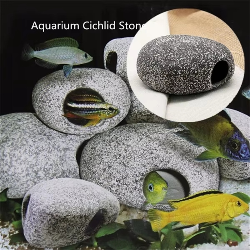 1/2Pcs Aquarium Cichlid Stone  - Aquarium Fish Cave review and price